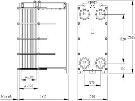 Пластинчатый разборный теплообменник SWEP GL-145S