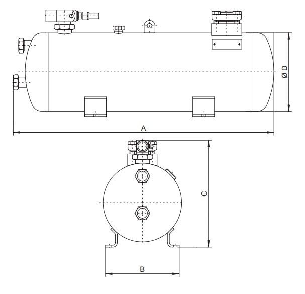 Кожухотрубный теплообменник BITZER F1052K